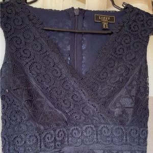 Lipsy London US Size 6 Navy lace dress